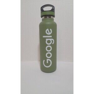 Basecamp Tundra 20 oz Green Stainless Steel Vacuum Water Bottle Google Logo